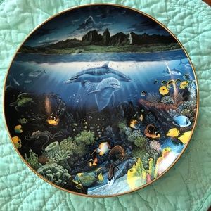 Danbury Mint Underwater Paradise Limited Ed Plates